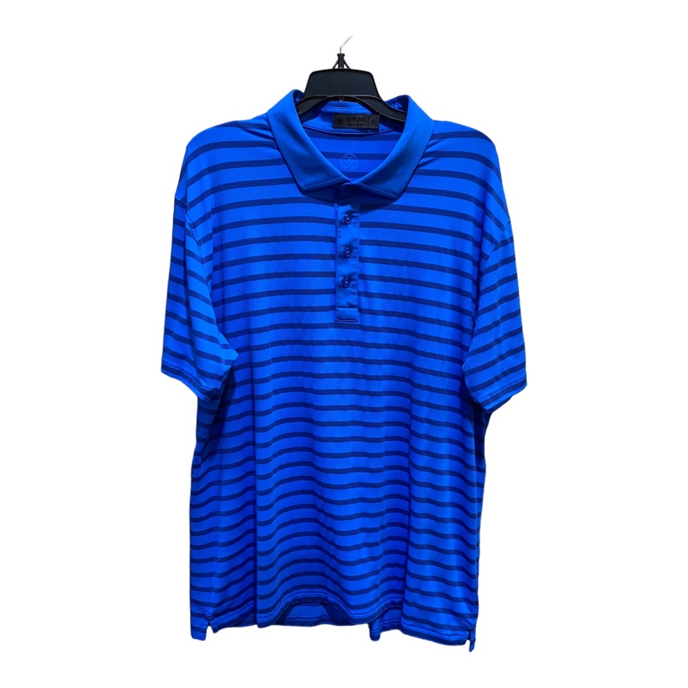 G/Fore Polo Shirt XL Blue Striped Lightweight